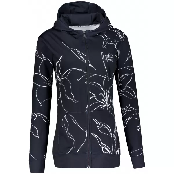  Dámska prémiová funkčná mikina na zips ALTISPORT VOJ/ALW100MI02 ČIERNA 