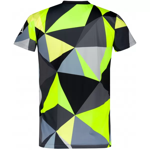  Pánske prémiové plus funkčné tričko ALTISPORT VOJ/ALM007TR02 ČIERNA/FLUO ŽLTÁ 