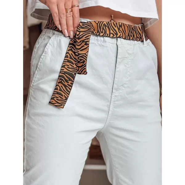  Dámske nohavice DSTREET MADELINA UY2625 SVETLO ŠEDÁ 