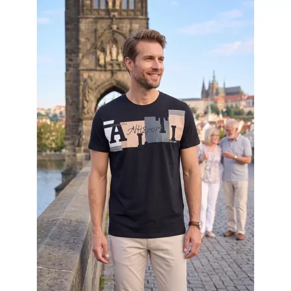  Pánske tričko ALTISPORT EDWARD ČIERNA 