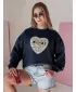 Dámska mikina DSTREET SESRDUCHOVA BY1439 TMAVO MODRÁ