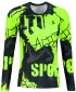 Dámske prémiové funkčné tričko s dlhým rukávom ALTISPORT VOJ/ALW076TR03 ČIERNA/FLUO ŽLTÁ