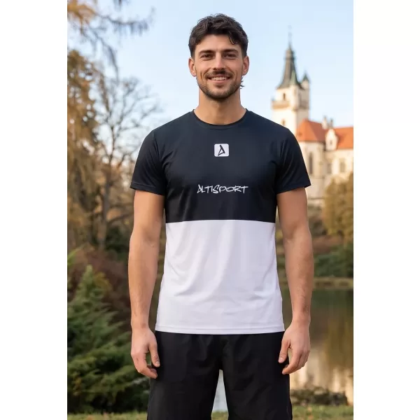  Pánske prémiové plus funkčné tričko ALTISPORT VOJ/ALM051TR02 ČIERNA 