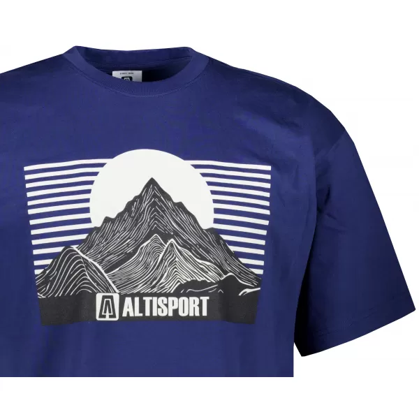  Pánske tričko ALTISPORT ALM188812 POLNOČNÁ MODRÁ 