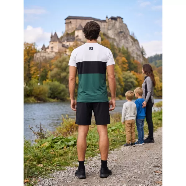  Pánske prémiové plus funkčné tričko ALTISPORT VOJ/ALM051TR02 BIELA ZELENÁ 