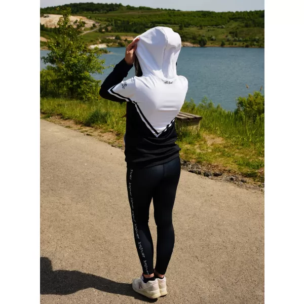 Dámska prémiová funkčná mikina na zips ALTISPORT VOJ/ALW101MI02 ČIERNOBIELY 