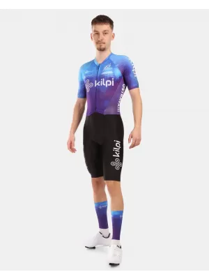 Kombinéza bicykla s krátkymi rukávmi KILPI AURORA-M YM0367KI MODRÝ