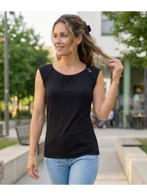 Dámske tielko ALTISPORT ELKI ČIERNA