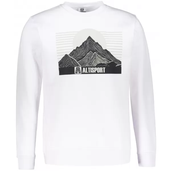 Pánska mikina ALTISPORT ALM188406 BIELA 
