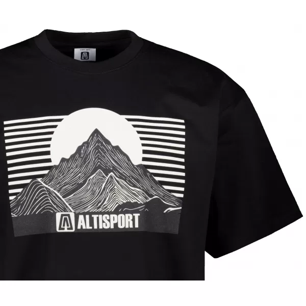  Pánske tričko ALTISPORT ALM188812 ČIERNA 