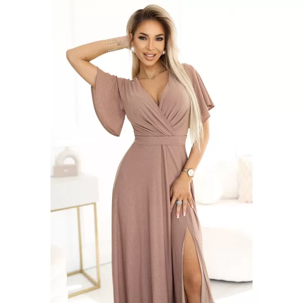  Šaty NUMOCO JENNIFER 581-4 STARORUŽOVÁ 