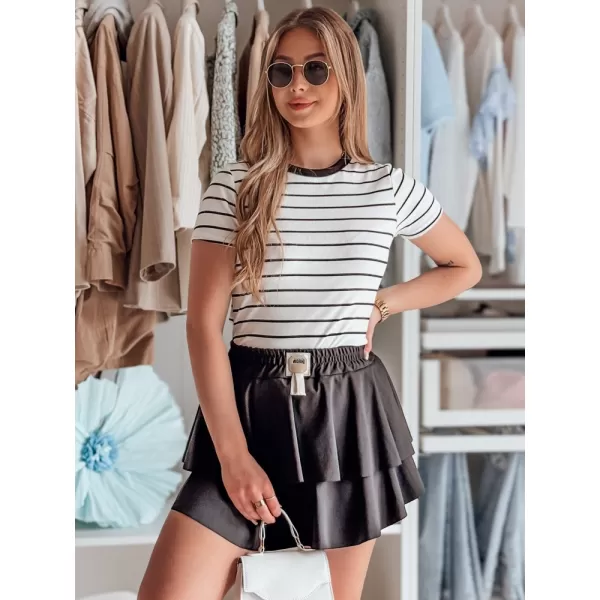  Dámska sukňa DSTREET FALBELA CY0494 ČIERNA 