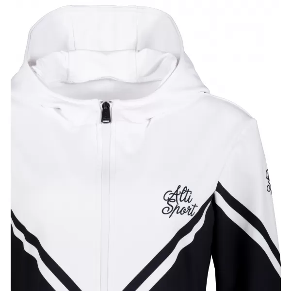  Dámska prémiová funkčná mikina na zips ALTISPORT VOJ/ALW101MI02 ČIERNOBIELY 