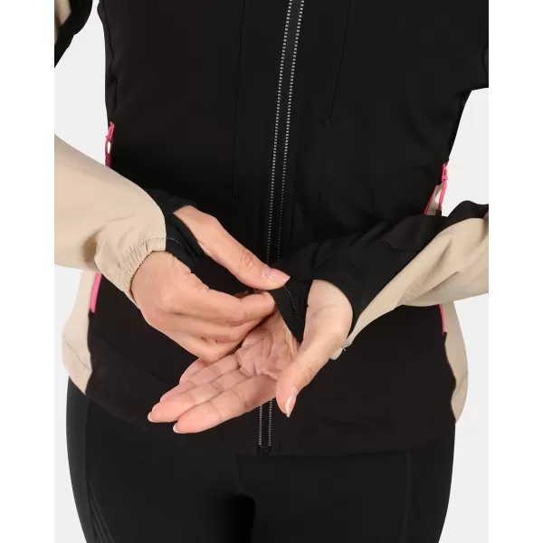  Dámska bunda softshell KILPI BALEO-W YL0125KI BÉŽOVÝ 