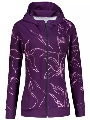 Dámska prémiová funkčná mikina na zips ALTISPORT VOJ/ALW100MI02 FUCHSIOVÁ