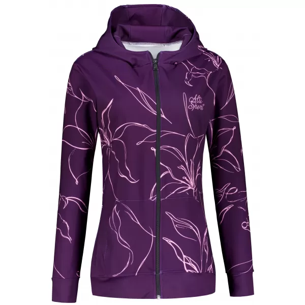  Dámska prémiová funkčná mikina na zips ALTISPORT VOJ/ALW100MI02 FUCHSIOVÁ 