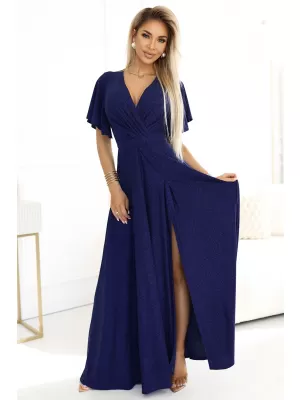Šaty NUMOCO JENNIFER 581-5 TMAVO MODRÁ