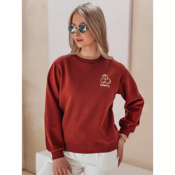  Dámska mikina DSTREET CHERSOFT BY1398 ČERVENÁ 