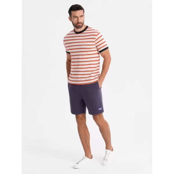  Pánske kraťasy OMBRE OU-SRBC-0101 FIALOVÝ 