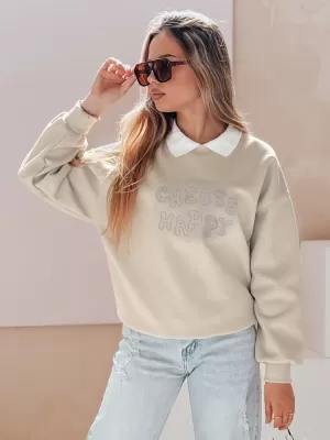 Dámska mikina DSTREET HAPIRES BY1483 BÉŽOVÁ