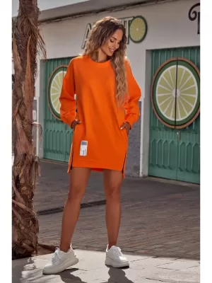 Dámska mikina MOE M676 ORANŽOVÁ