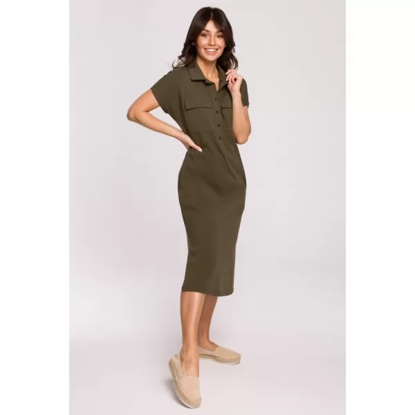  Šaty BEWEAR B222 KAKI 