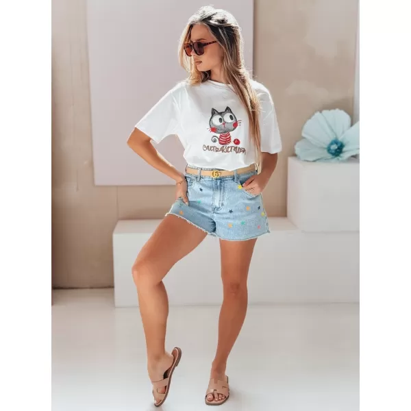  Dámske šortky DSTREET STARSHINE SY0463 MODRÁ 