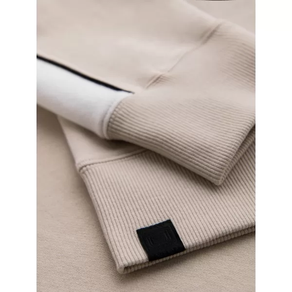  Pánska mikina OMBRE OM-SSNZ-0225 BÉŽOVÁ 