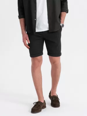 Pánske šortky OMBRE OM-SRCS-0170 ČIERNA