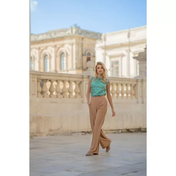  Dámske nohavice STYLOVE S331 BÉŽOVÁ 