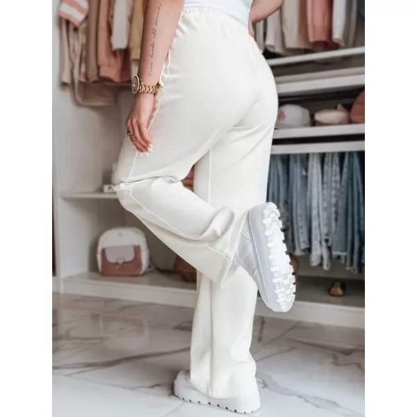  Dámske tepláky DSTREET DRESSANIK UY2703 BIELA 