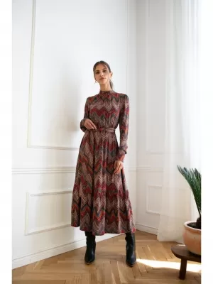 Šaty STYLOVE S291 HNEDÁ