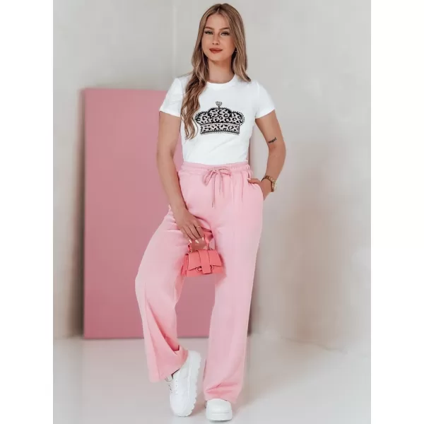  Dámske nohavice DSTREET UY2699 RUŽOVÝ 