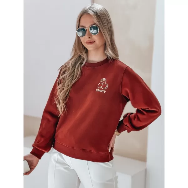  Dámska mikina DSTREET CHERSOFT BY1398 ČERVENÁ 