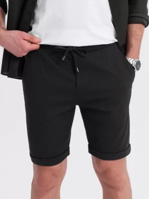 Pánske šortky OMBRE OM-SRCS-0170 ČIERNA