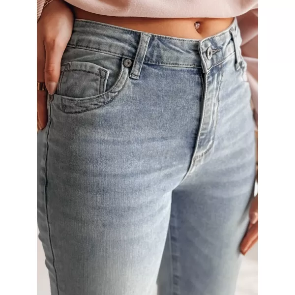  Dámske džínsy DSTREET ZIPSKINS UY2385 SVETLO MODRÁ 