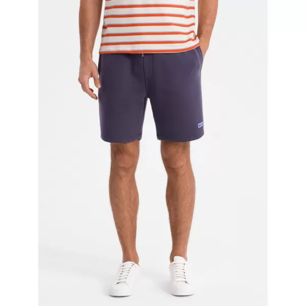  Pánske kraťasy OMBRE OU-SRBC-0101 FIALOVÝ 