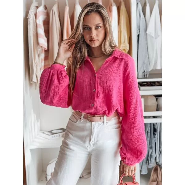  Dámska košeľa DSTREET MUSLINEA DY0475 FIALOVÁ 