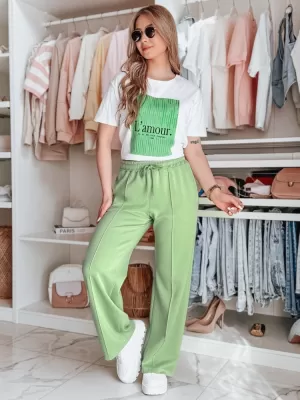 Dámske nohavice DSTREET DRESSANIK UY2698 ZELENÝ