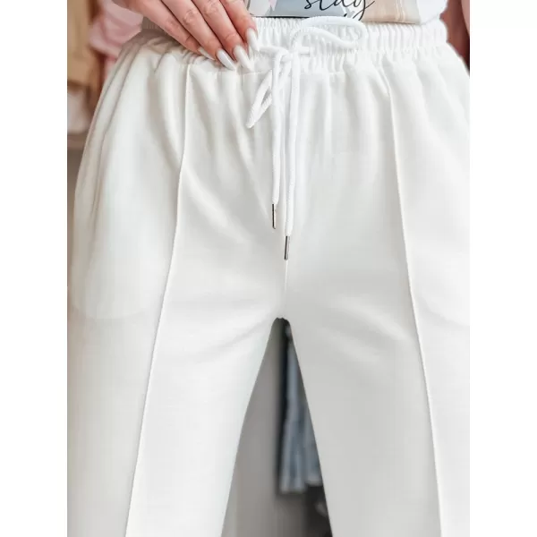  Dámske tepláky DSTREET DRESSANIK UY2703 BIELA 