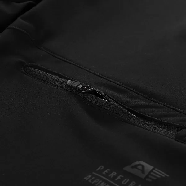  Dámske šortky softshell ALPINE PRO BAKA ČIERNY 