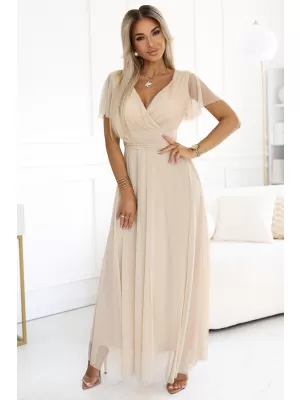 Šaty NUMOCO NASTIA 562-6 BÉŽOVÁ