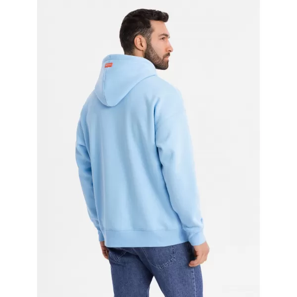  Pánska mikina OMBRE OU-SNBC-0105 MODRÁ 