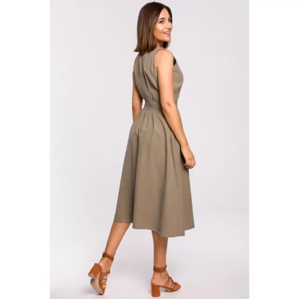  Šaty STYLOVE S224 KAKI 