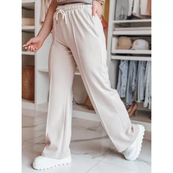  Dámske tepláky DSTREET DRESSANIK UY2702 BÉŽOVÁ 