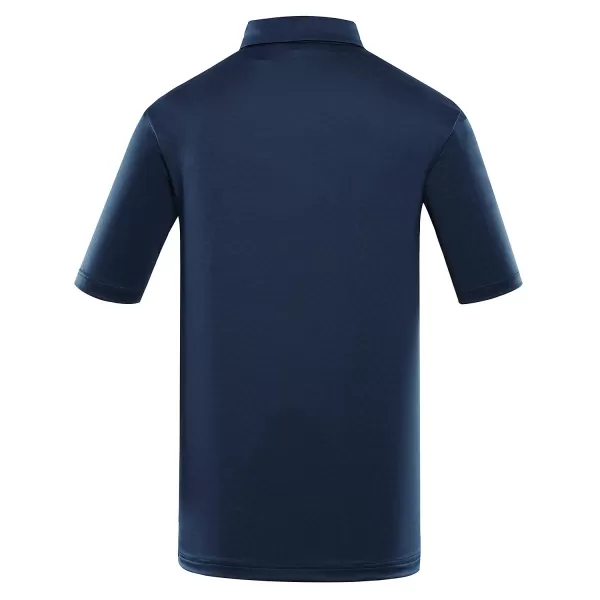  Pánske tričko s golierom ALPINE PRO COOWEL 2 MODRÝ 