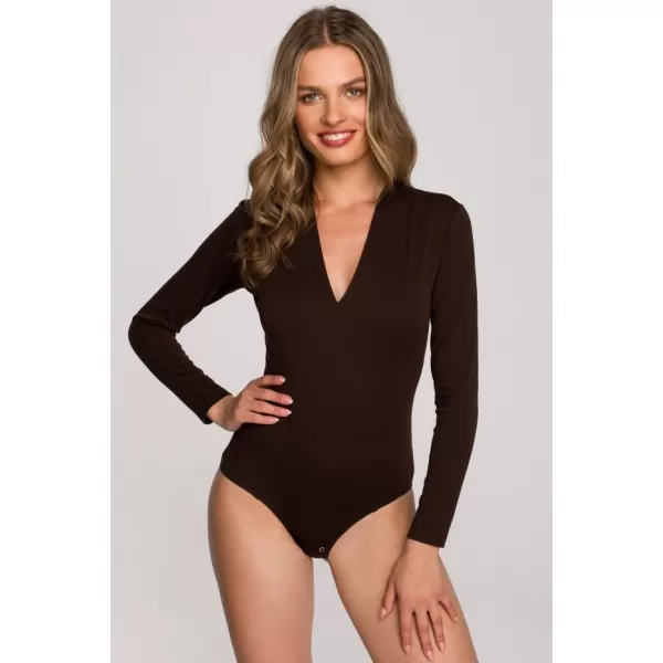 Ženské body STYLOVE S327 HNEDÁ 