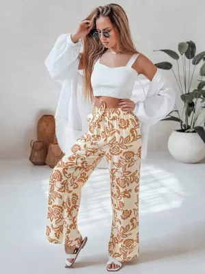 Dámske nohavice DSTREET LOVEGARDEN UY2657 KARAMEL