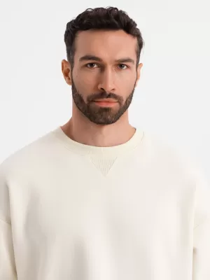 Pánska mikina OMBRE OU-SNBC-0104 KRÉM
