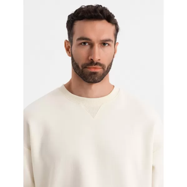  Pánska mikina OMBRE OU-SNBC-0104 KRÉM 